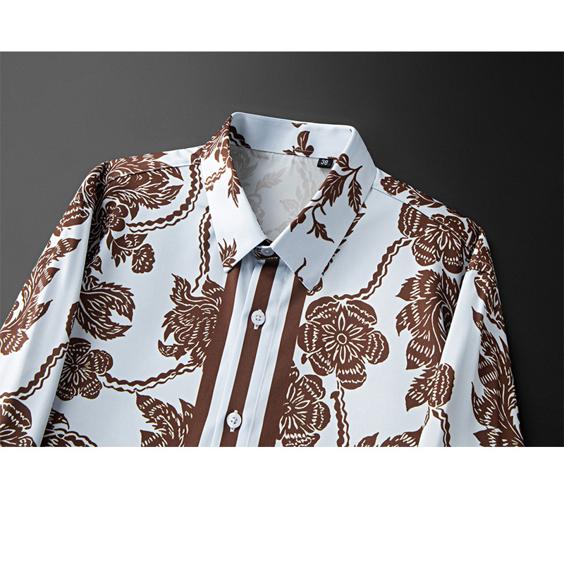 Camicia da uomo stampata con f - Streetwear Brand With Flowers recensione e prezzo