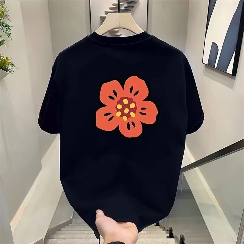 T-shirt in cotone con stampa f - Streetwear Brand With Flowers recensione e prezzo