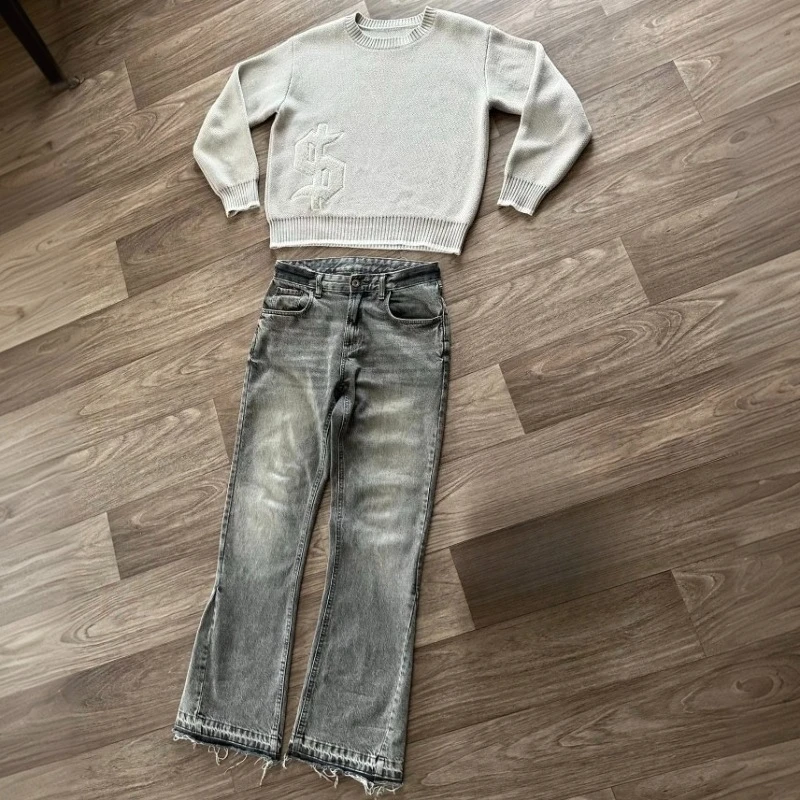 Jeans retrò con ricamo modello - Gallery Dept Flare recensione e prezzo